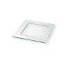 Assiette carrée Glass'line 21 x 21 cm