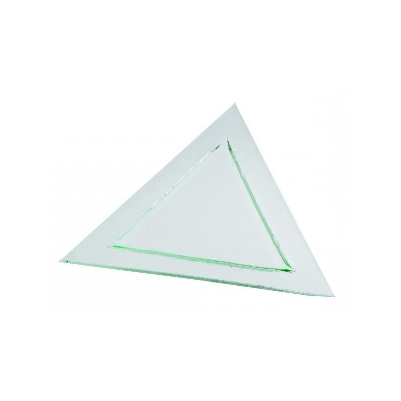 Assiette triangulaire Glass'line 28 cm