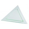 Assiette triangulaire Glass'line 28 cm