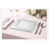 Assiette carrée Glass'line 25 X 25 cm