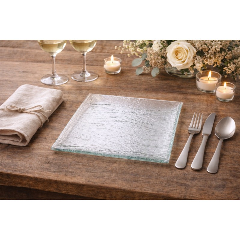 Assiette carrée Minérali 11 x 11 cm