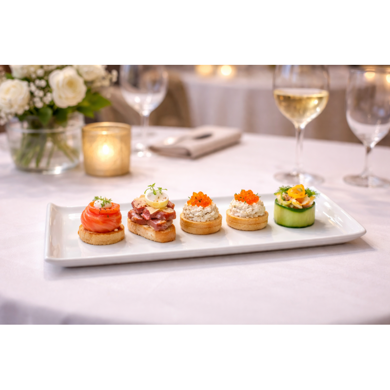 Assiette rectangulaire Aladdin 25,5 x 12 cm