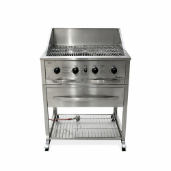 Barbecue à gaz 4 rampes sur chariot