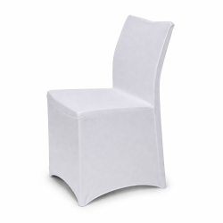 Housse de chaise Lycra blanc