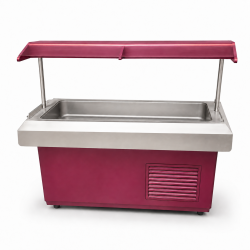 Saladette réfrigérée ouverte 4 x GN 1/1