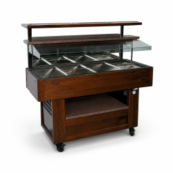 Saladette réfrigérée semi-ouverte 4 x GN 1/1