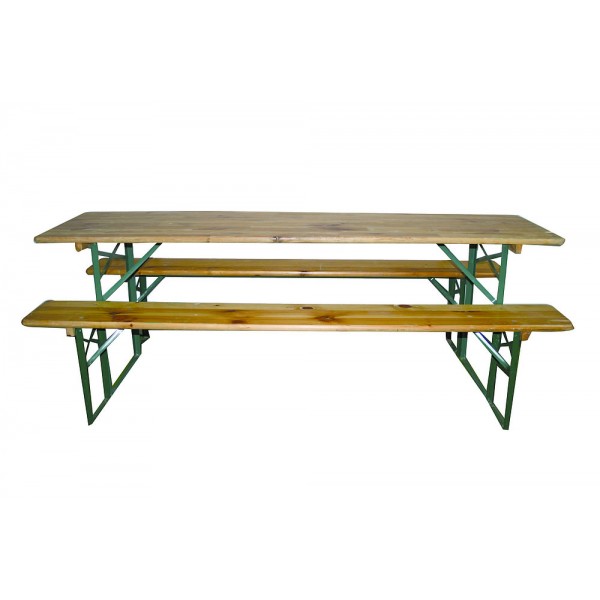 Kit brasserie 60 cm (table + 2 banc