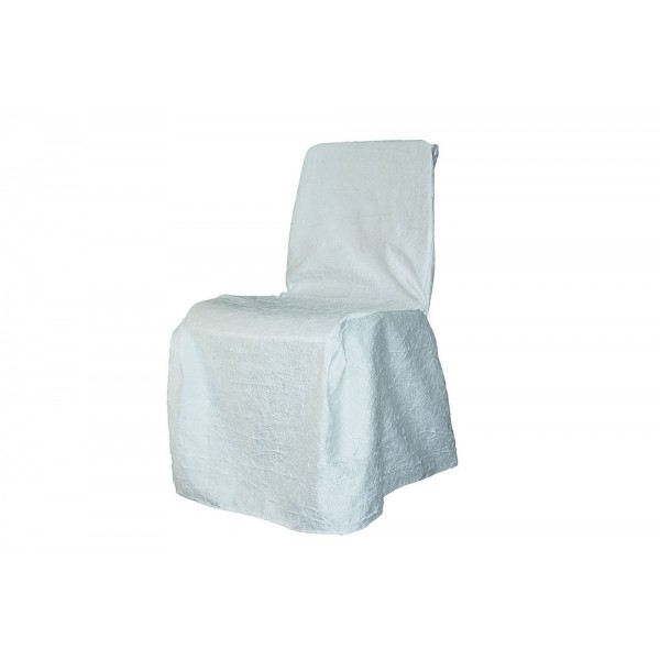 Housse de chaise carrée blanche