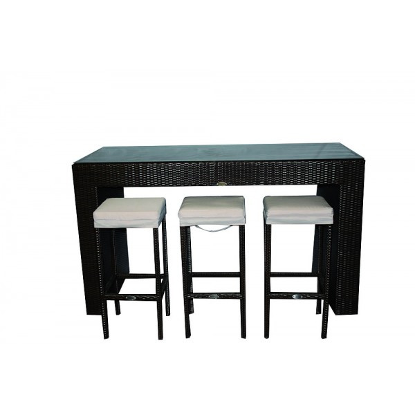 Ensemble Table Haute Avec 6 Chaises