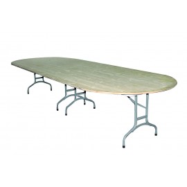 Table ovale 140 x 380 / 18 personne
