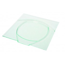 Plat carré en verre 40 x 40 cm