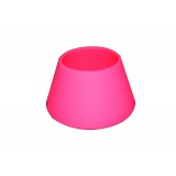 Support bougie silicone rouge
